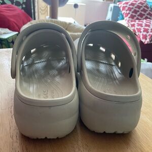 Crocs Beige Platforms 9W